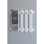 Remaks Hook Beyaz Aynalı Vestiyer Portmanto 90 cm En 80 cm Yükseklik Modern Tasarım