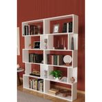Remaks Lılly 12 Raf Çocuk Odası Kitaplık Beyaz Renk 175 cm Yükseklik 120 cm Genişlik