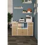 Remaks Nora Çok Amaçlı Ofis evrak dolabı Beyaz - Arno