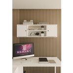 Remaks Nora Çok Amaçlı Ofis Evrak Üst dolabı Beyaz Üst Modül