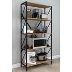 Remaks Omega Metal Mutfak Rafı Dolabı 150 cm 5 Raflı Çok Amaçlı Mikrodalga Fırın Rafı Modern Tasarım