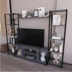 Remaks Onebo 200 Cm Tv Ünitesi Seti Yaşam Ünitesi Seti Metal Antrasit