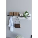 Remaks Rose Duvar Askısı Vestiyer Portmanto - Antrasit / Beyaz - Antrasit - Beyaz