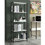 Remaks Small 5 Raflı Metal Beyaz Kitaplık