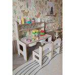 Remaks Swety Montessori Çocuk Masa Sandalye Seti | Oyun, Boyama ve Çalışma Masası | 2 Sandalyeli