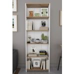 Remaks Vera 5 Raflı Kitaplık Çok Amaçlı Raf Dekoratif Raf Meşe