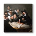 Rembrandt - Dr. Nicolaes Tulp'un Anatomi Dersi Tablosu 40 x 40