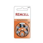 Remcell 6'lı 13 1.45V İşitme Cihazı Pili