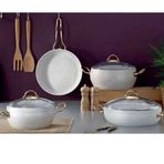 Remetta Granit Zita 7 Parça Beyaz Tencere Seti