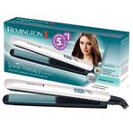 Remington Shine Therapy Saç Düzleştirici - Daha fazla parlaklık için mikroaktif içerikli seramik kaplama - Fas argan yağı ve E vitamini, LCD ekran, 150-230°C, S8500