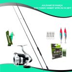 Remixon Double Black 270 cm 20-40 gr Olta Kamışı - Daiwa Strikeforce 2500 Tam Takım Kıyı Hobi Olta Seti