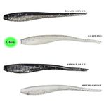 Remixon Worm Shad 7,5cm Silikon Yem Black Silver