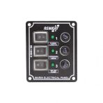 Remkay 12V 4'lü İzoleli Dikey Switch Panel
