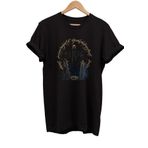 remonz Lotr Yüzüklerin Efendisi Karakterleri Baskılı %100 Pamuk Oversize Siyah T-shirt