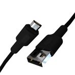 REMORAX Coral Micro USB Hızlı Şarj Kablosu (Siyah + Siyah Uç) (150 CM)