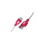 REMORAX Coral USB A-C Hızlı Şarj Kablosu (Beyaz + Beyaz/Pembe Uç) (150 CM)