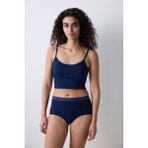 Removable Padded Crop Lacivert Atlet - XS - Mavi