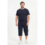 Remsa Büyük Beden Erkek Şort Kapri 6494 Lacivert - 4XL