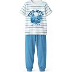 Remsa Erkek Çocuk Pamuk Penye Pijama Takımı 4277 MAVI01 - Mavi - Açık Mavi - 6 - 7 Yaş