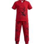 Remsa Erkek Çocuk Pamuk Penye Pijama Takımı 4298 Kırmızı - 7 - 8 Yaş