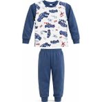 Remsa Erkek Çocuk Pamuklu Desenli Pijama Takımı 6068-16 Indigo - 6 - 7 Yaş