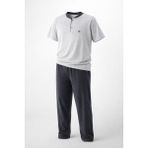 Remsa Genç Erkek Çocuk Pamuk Penye Pijama Takımı 4240 GRI01 - Gri - Siyah - 12 - 13 Yaş