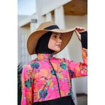 Remsa Mayo Kadın Tam Kapalı Tesettür Mayosu Hale R2503, 2XL Beden, Siyah Hale R2503