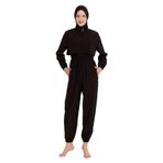 Remsa Tulum Spor Paraşüt Tam Kapalı Tesettür Yüzücü Mayo R101 Siyah (Siyah, XL)