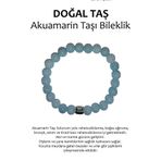 REMSATİC Hakiki Doğal Taş Bileklik - Akuamarin (aquamarine) DTB0001