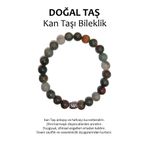 REMSATİC Hakiki Doğal Taş Bileklik - Kan Taşı (bloodstone) DTB0012