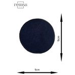Remsatic Ütü ile Yapışan Arma - Patch - Dirsek, Diz Yama Modeli (Yuvarlak) Lacivert (9cm Çap)