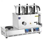 Remta K 32 Inox Üç Demlikli Elektrikli 33 lt Çay Kazanı