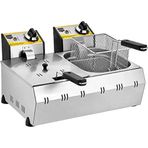 Remta R93 2200 W 5+5 lt Isı Ayarlı Fritöz Çelik
