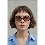 REN EYEWEAR Miux Kadın Siyah çerçeve soft renkli cam popüler Oval Güneş Gözlüğü – uv400