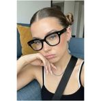 REN EYEWEAR STAKE KALIN ÇERÇEVE SİYAH Popüler Mavi Işık Korumalı Blue Block Şeffaf Ekran gözlüğü