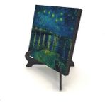 Ren Nehrinde Yıldızlı Bir Gece (Vincent Van Gogh, 1888) Baskılı Mdf Masaüstlük 10X10 - --