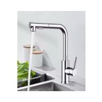 RENA DESIGN KROM SPİRALLİ EVİYE BATARYASI ÇİFT MODLU ÇEK BIRAK UZAYAN BAŞLIK PRİNÇ GÖVDE MUTFAK MUSLUK