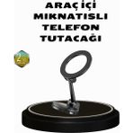 Renas Store 360° Dönebilen Katlanır Manyetik Araç Telefon Tutucu – Magsafe Uyumlu Kompakt ve Şık Tasarım