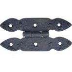 Renas Store Antika Tarz Dekoratif Pirinç Düğmeli Menteşe - 117X57 Mm, Oksit - Seçenek