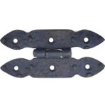Renas Store Antika Tarz Dekoratif Pirinç Düğmeli Menteşe - 117X57 Mm, Oksit