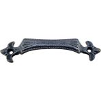 Renas Store Antika Tarz Dekoratif Pirinç Lale Mobilya Kulbu - 27X115 Mm, Oksit