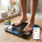 Renas Store Bluetooth - Vücut Analizli Dijital Baskül Terazi Tarti 180KG/50G Yağ -Su -Kas Oran -Bmi (5528)