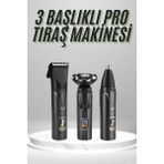 Renas Store Dijital Göstergeli 3 Başlıklı Tıraş Makinesi Islak Kuru Lazer Öncesi Günlük