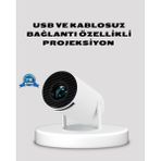 Renas Store HDMI USB Bağlantılı 4K Destekli Taşınabilir Projeksiyon