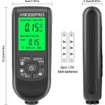 Renas Store HW-300PRO Araba Boyası Film Otomatik Kalınlık Ölçer 0-2000UM Fe & Nfe Kaplama Kalınlık Test Cihazı