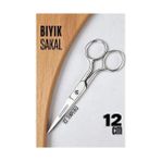 Renas Store Ice Tempered 702 Bıyık Makası - Bıyık Sakal Düzeltme Makası Kuaför Makası 12 cm