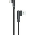 Renas Store Newface USB To Lightning 3m 2.4A Kablo - Siyah