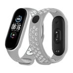 Renas Store Newface Xiaomi Mi Band 4 Spor Delikli Kordon - Gri-Beyaz