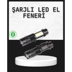 Renas Store Odak Ayarlı 2000 Lümen Şarjlı LED El Feneri - Ebatlar