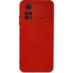 Renas Store Poco M4 Pro 4g Kılıf Nano Içi Kadife Silikon - Kırmızı